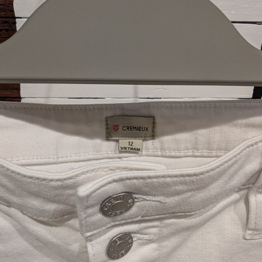 Daniel Cremieux White Button-Down Mini Skirt - image 3